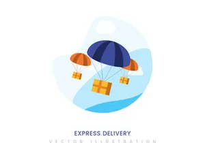 Express delivery vector illustration