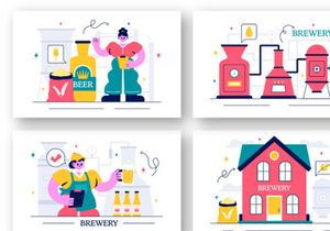 10 Beer Brewing Process Illustration