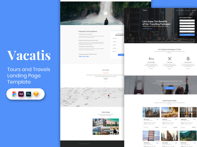 Tour & Travels Landing Page Template