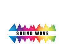 Sound waves vector illustration design template