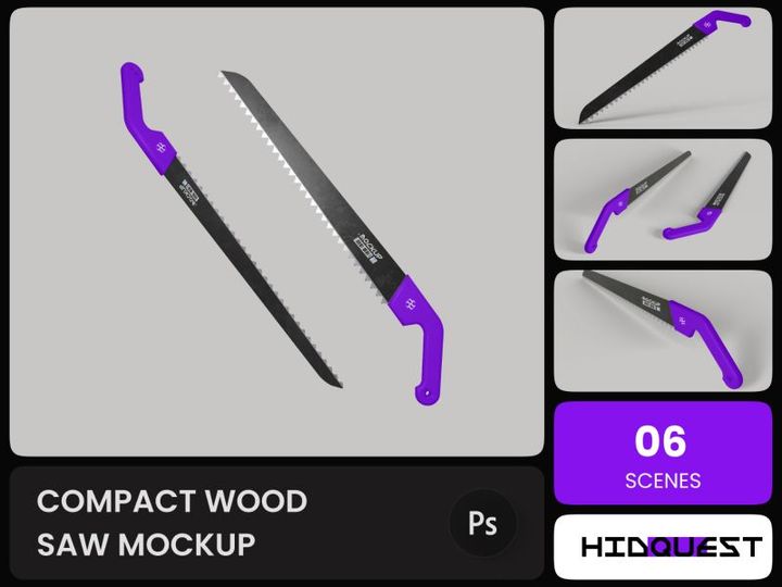 Compact Wood Saw Mockup