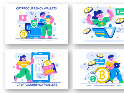 10 Cryptocurrency Wallets Illustration