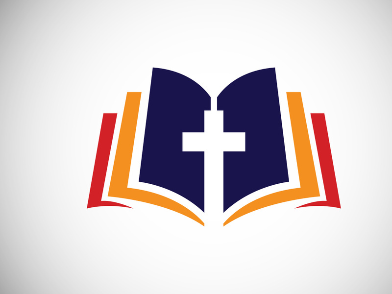 Church logo. Christian sign symbols. The Cross of Jesus