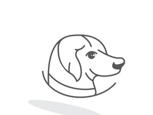 Dog logo vector design icon illustration template
