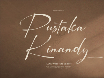 Pustaka Kinandy | Handwritten Script preview picture