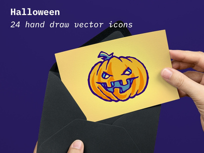 Halloween - Scary icon set
