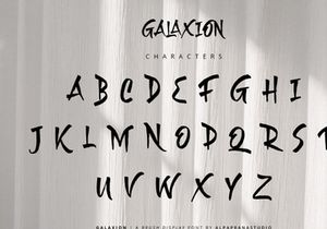 Galaxion - Brush Font