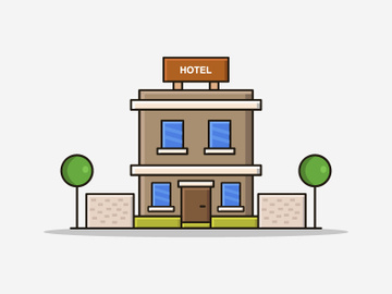Illustrated hotel preview picture