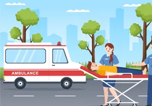 10 Medical Vehicle Ambulance Car Illustration