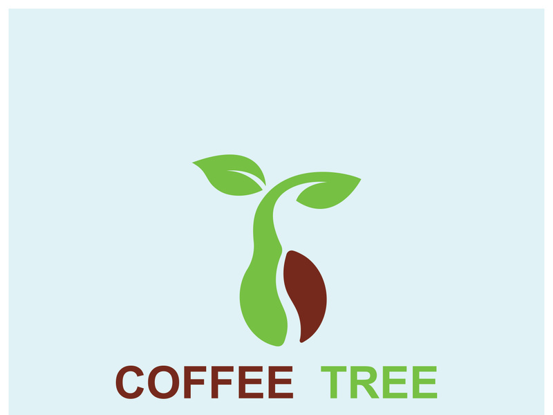 Premium coffee bean logo design.