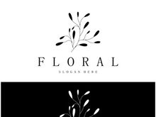 Elegant floral and leaf frame. Delicate botanical vector illustration for labels, spas, corporate identity, and wedding invitations