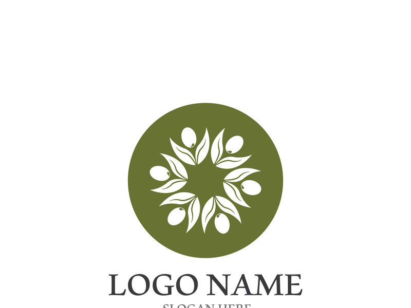 olive icon vector illustration design template