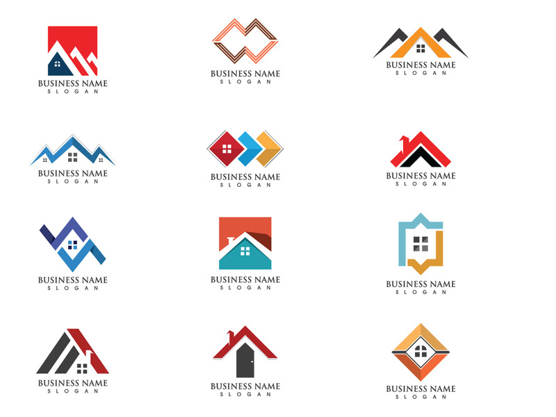 Home house building logo vector