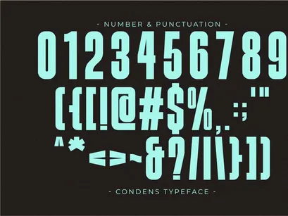 Condens - Condensed Sans Serif Font