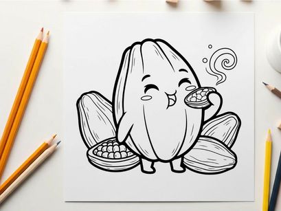 Cute banana eating snack vector illustration flat design