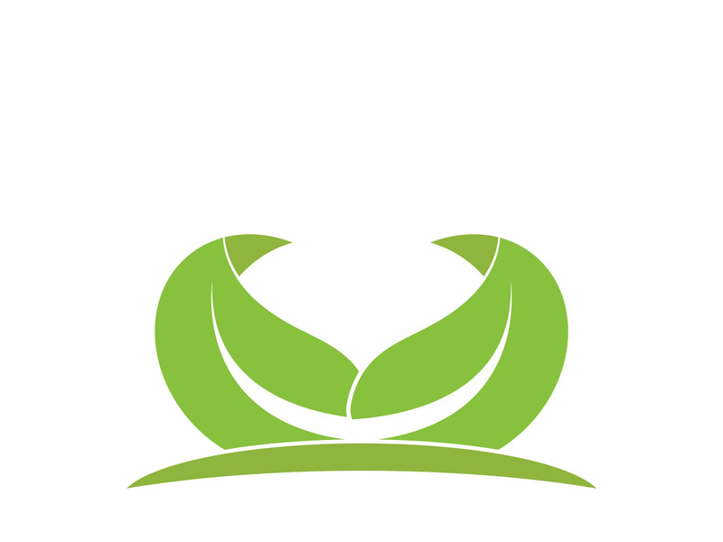 Green tree leaf nature logo images illustration design