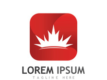 Canadian maple leaf logo design with a creative idea.