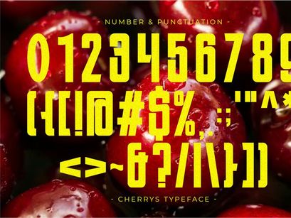 Cherrys - Condensed Sans Serif Font