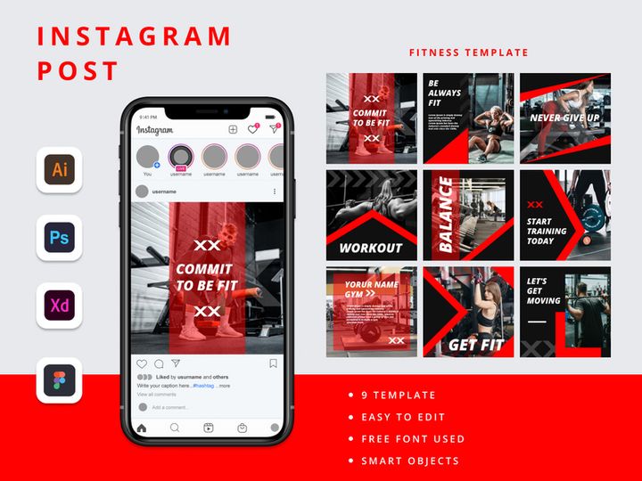 Istagram Post Fitness