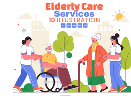 10 Elderly Care Services Illustration preview picture