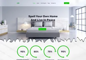 Real Estate Website Template Design