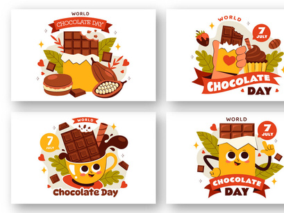 9 World Chocolate Day Illustration