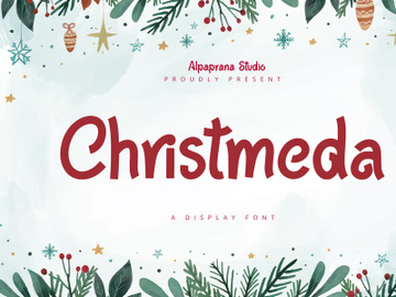 Christmeda - Playful Display Font preview picture