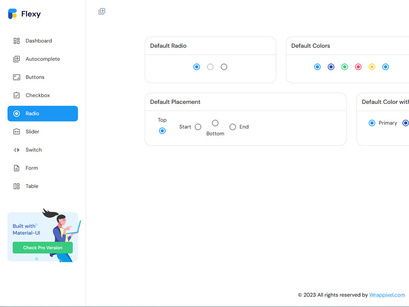 Flexy Free React Material Admin Template