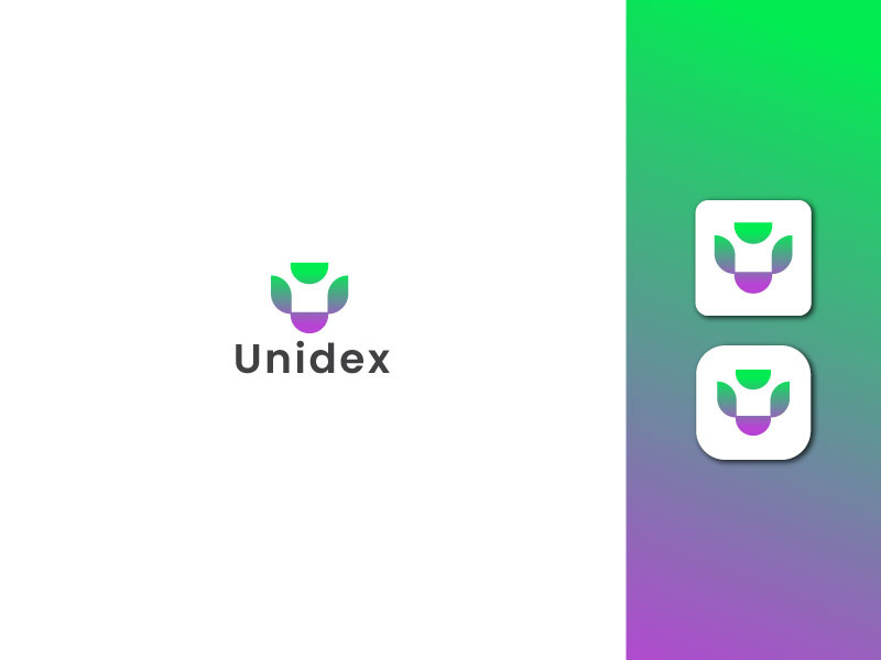 Lettermark Logo - Letter U Logo - Gradient Logo - Business Logo Design