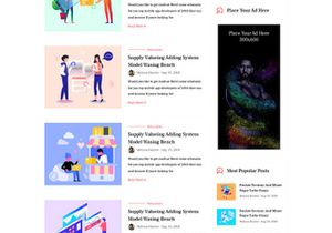 Gutenberg Blog PSD Template