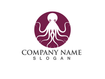 Octopus logo vector design symbol preview picture