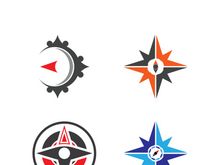 Compass logo template vector icon illustration design