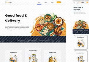 Indian Kitchen - Food Delivery Landing Page