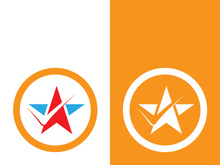 Star icon template vector illustration design