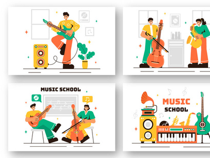 13 Music School Illustration