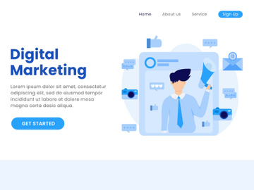 Digital Marketing Illustration preview picture