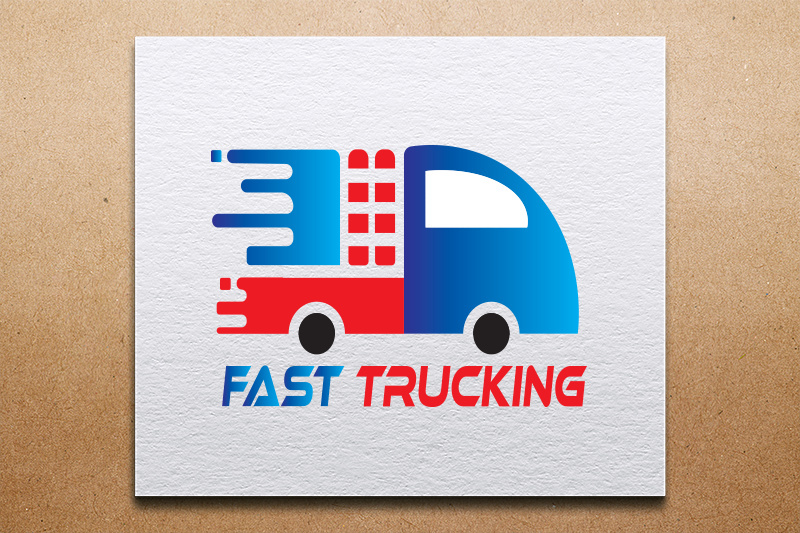 Bold & Modern Trucking Company Logo