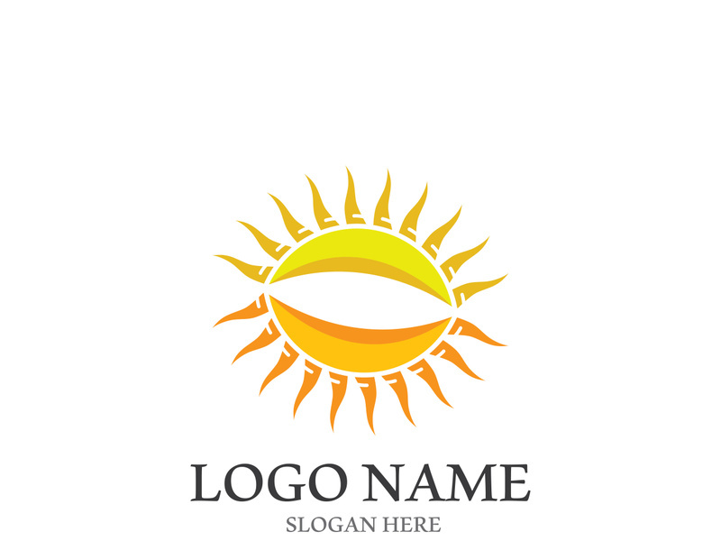 Sun vector illustration icon logo template design