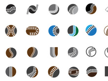 Train way logo symbol template