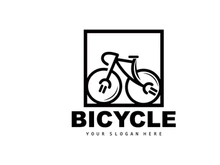 Electric Bicycle Logo, Sport Bike Vector