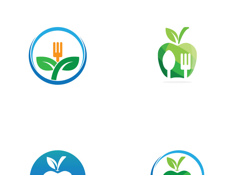 Spoon and fork logo design.