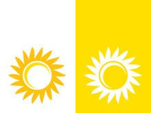 Sun vector illustration icon logo template design