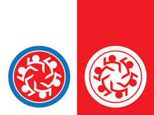 Community, network and social icon design template