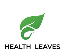 Green leaf logo design vector illustration
