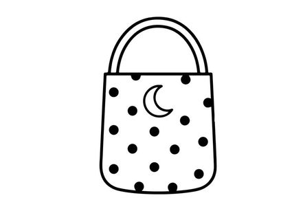 Design de cadeado com lua crescente e estrelas para Halloween. Cadeado temático noturno com padrão celestial para decoração sazonal.