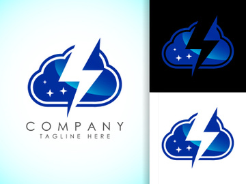 Creative cloud computing vector logo design template. Cloud  logo for your corporate business. preview picture