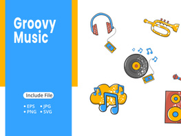 Groovy Music Icons Pack preview picture