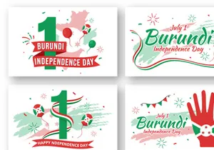 15 Burundi Independence Day Illustration