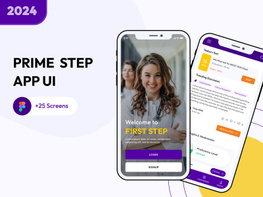 Prime Step App UI/UX preview picture