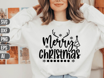 Merry christmas SVG preview picture